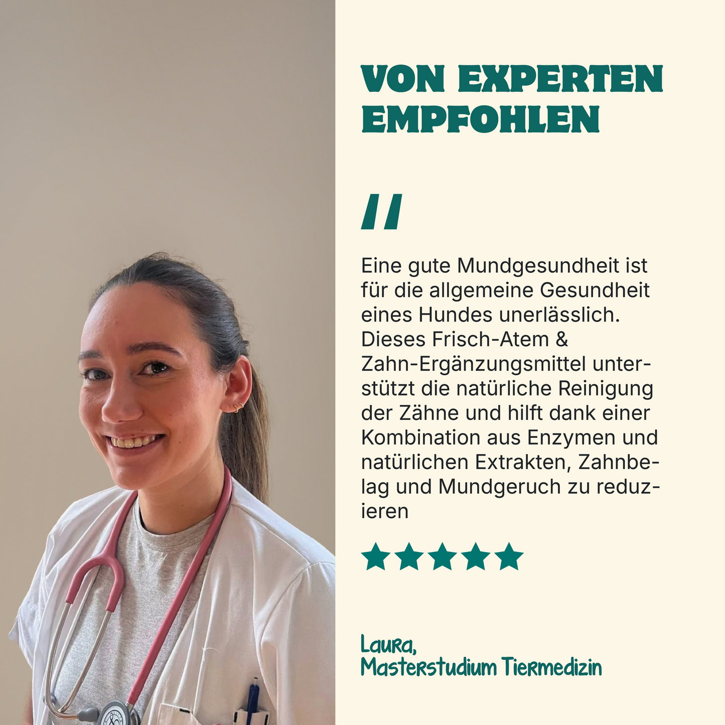 Frischer Atem & Zähne | 60 Messlöffel | 100 % natürlich