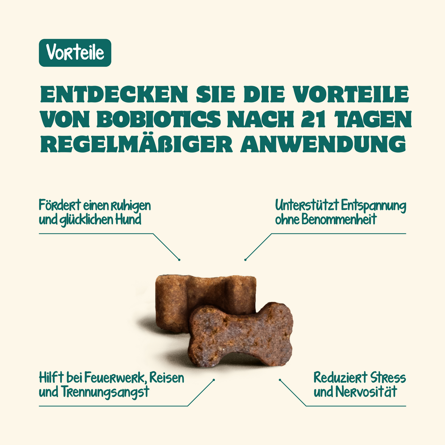 Anti-Stress & Angst | 60 Snacks | 100 % natürlich