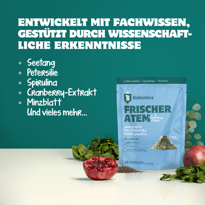 Frischer Atem & Zähne | 60 Messlöffel | 100 % natürlich